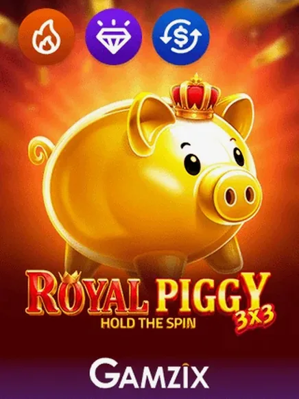 3x3 Royal Piggy Hold the Spin slot by Gamzix — Lotterywest
